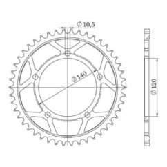 SGR COURONNE S AC P530-D40 SUZUKI SV 1000 03 07