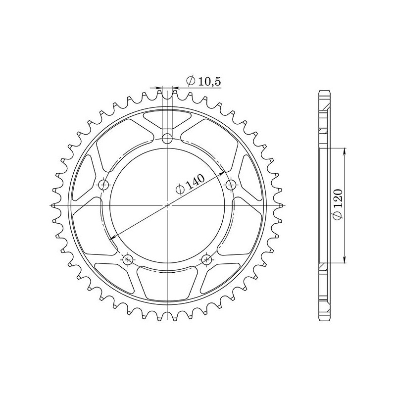 SGR CORONA S AC P530-D40 SUZUKI SV 1000 03 07