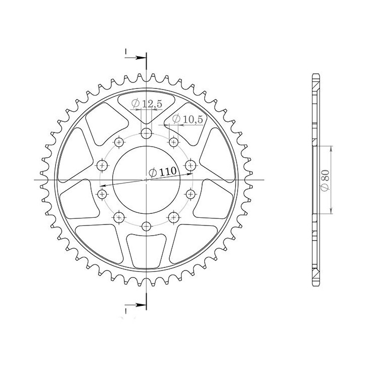 SGR COURONNE S AC P530-D40 POUR TRIUMPH TROPHY 1200 99/03