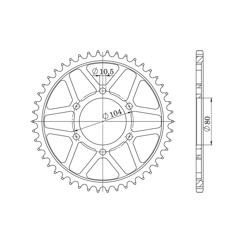 SGR COURONNE S AC P530-D41 KAWASAKI ZX-9R 98 01