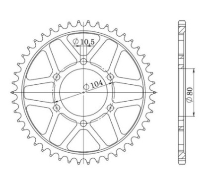 SGR CORONA S AC P530-D41 KAWASAKI ZX-9R 98 01