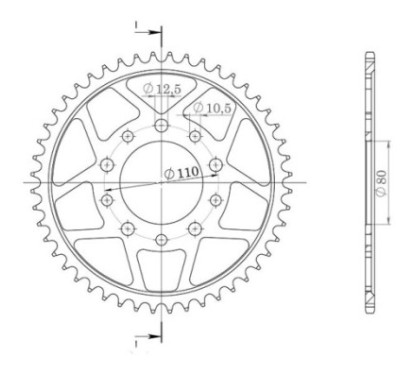 SGR CROWN S AC P530-D42 HONDA CBR F HURRICANE 1000 93-95