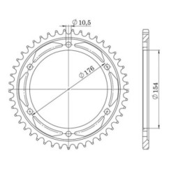 SGR CORONA S AC P530-D43 HONDA VFR800 02 10