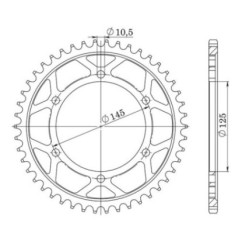 SGR CORONA S AC P530-D43 YAMAHA FZ FZ GENESIS 750 87-88