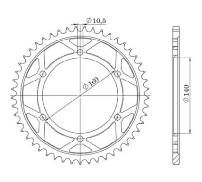 SGR CORONA S AC P530-D44 KAWASAKI ZZR1100 96 99