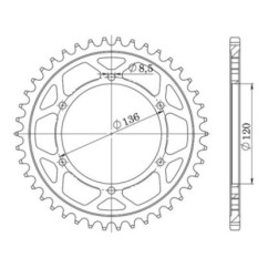 SGR CORONA S AC P530-D44 YAMAHA XJ900 F 85-90