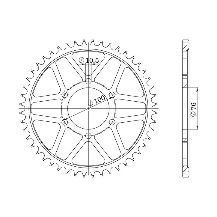 SGR CROWN S AC P530-D45 FOR SUZUKI GSF BANDIT S 1200 96-05