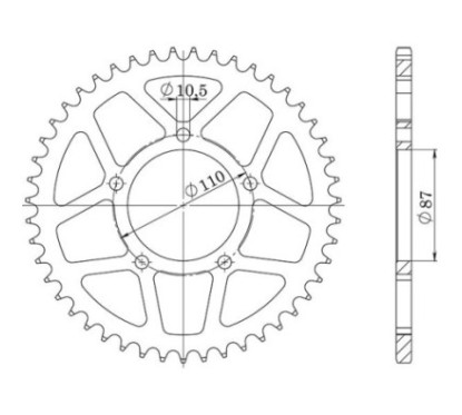 SGR COURONNE S AC P530-D45 SUZUKI GSX F 750 98 06