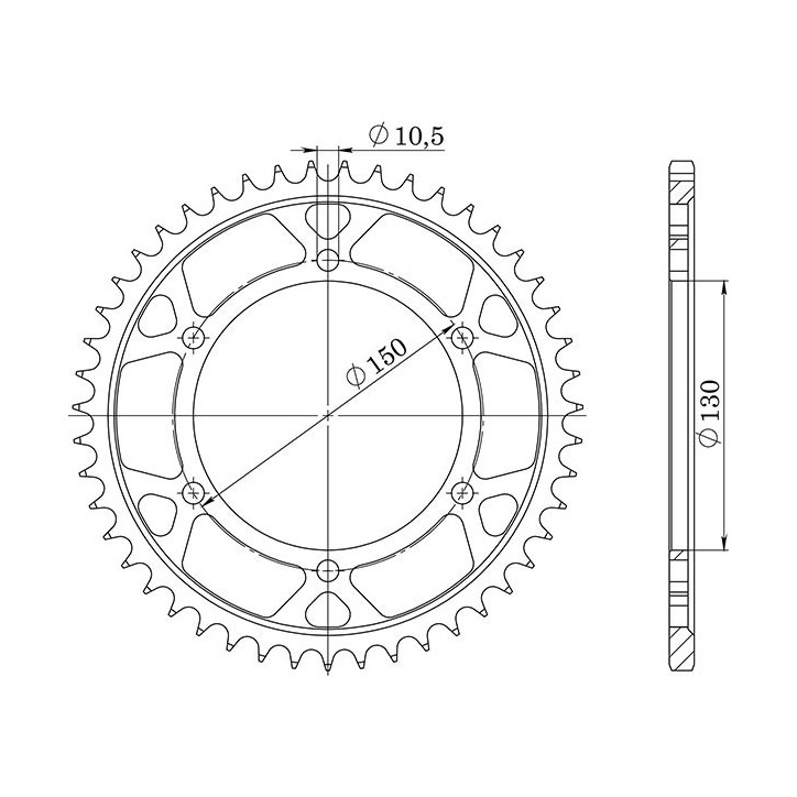 SGR COURONNE S AC P532-D38 POUR YAMAHA XJR 1200 94/97