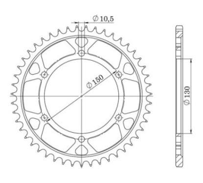 SGR CROWN S AC P532-D46 YAMAHA FZR R OW01 750 89-90