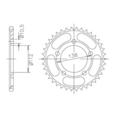 SGR COURONNE S AC P532-D48 YAMAHA YZF-R6 99 02