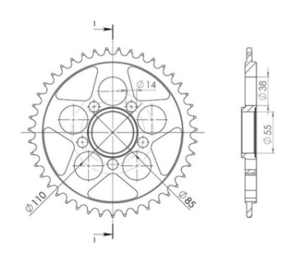 SGR COURONNE S AC+2 P525-D41 DUCATI 848 S 08 12