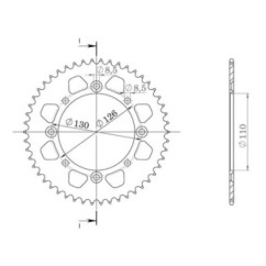 SGR COURONNE S AL P420-D46 KAWASAKI KX 65 00 01