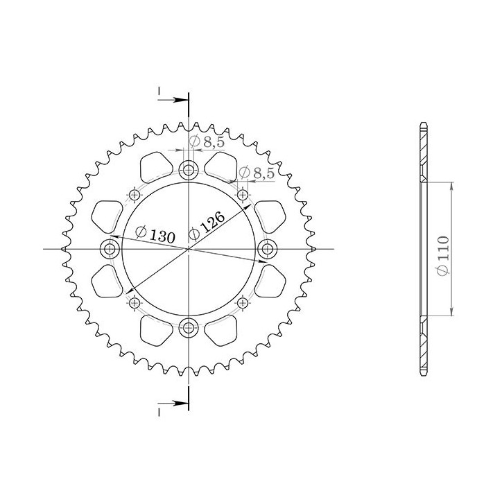 SGR CORONA S AL P420-D47 PARA KAWASAKI KX 65 02-14