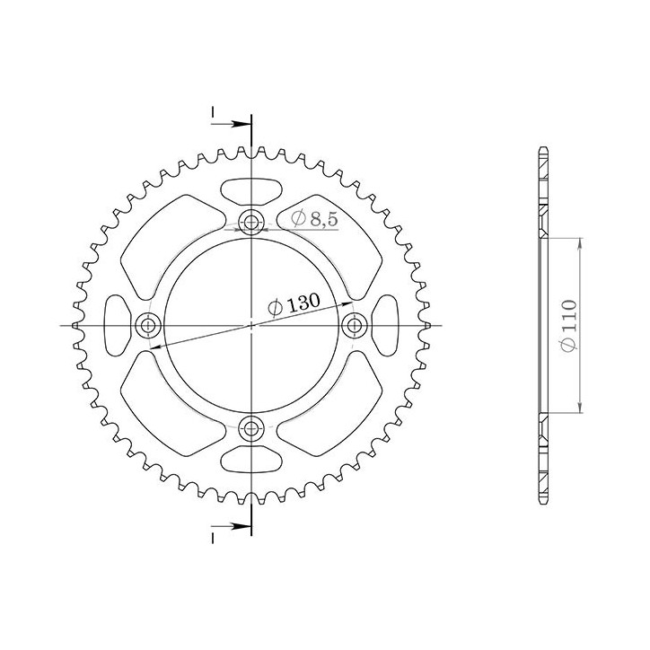 SGR CORONA S AL P420-D49 PER HONDA CR R 80 96/02