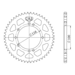 SGR COURONNE S AL P420-D49 KAWASAKI KX 100 1999