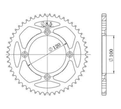 SGR COURONNE S AL P428-D47 SUZUKI RM RA 85 02 16