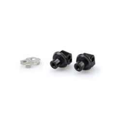 PUIG FOOTPEG ADAPTERS FIXED PASSENGER BMW R1200GS/ADVENTURE/EXCLUSIVE/RALLYE 17-18 BLACK