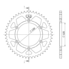 SGR CORONA S AL P520-D38 KTM DUKE II 99 04