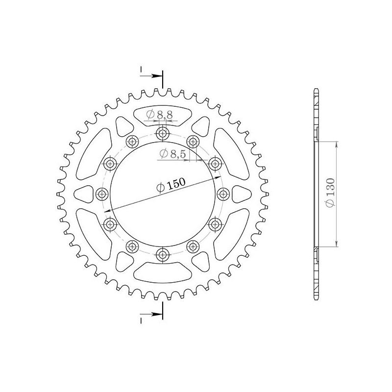 SGR CORONA S AL P520-D40 HONDA XL RM XL LM 600 85 87