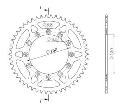 SGR CORONA S AL P520-D40 HONDA XL RM XL LM 600 85 87