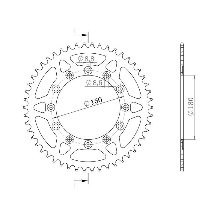 SGR CORONA S AL P520-D40 PARA HONDA XL RM/XL LM 600 85/87