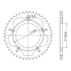 SGR CORONA S AL P520-D41 APRILIA RS 250 98-02-COD.543630641