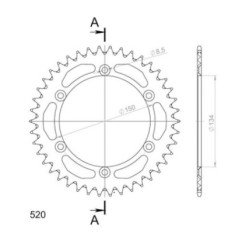 SGR CORONA S AL P520-D42 KAWASAKI KLX S 250 09-14