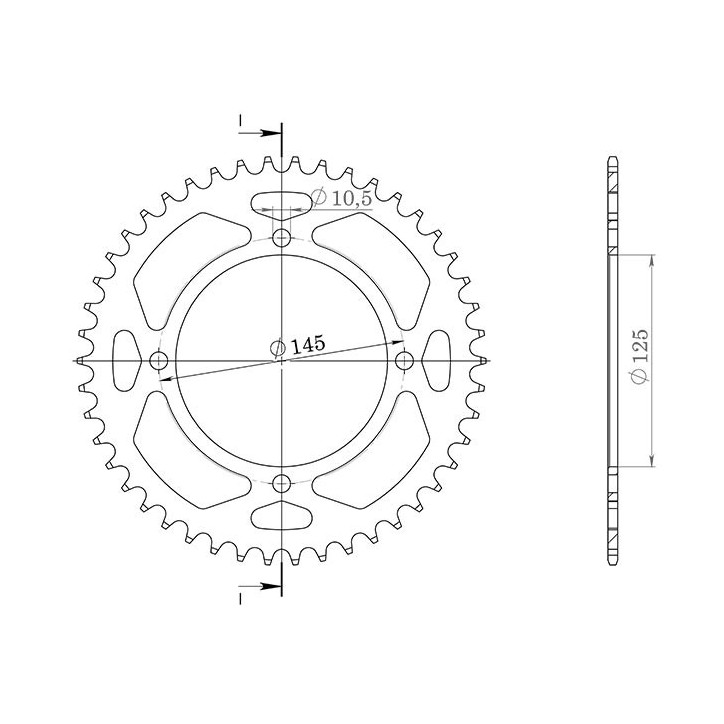 SGR CORONA S AL P520-D42 PARA YAMAHA YFZ BANSHEE 350 87/88