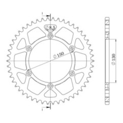 SGR COURONNE S AL P520-D43 YAMAHA WR R 250 08 16