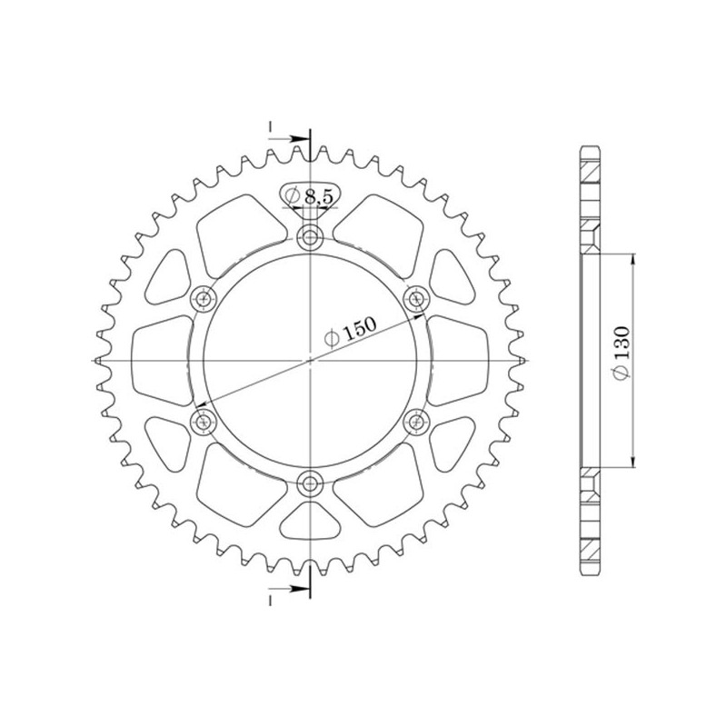 SGR COURONNE S AL P520-D43 YAMAHA WR R 250 08 16