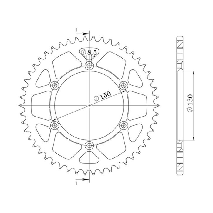 SGR CORONA S AL P520-D43 PARA YAMAHA WR R 250 08/16