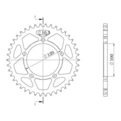 SGR COURONNE S AL P520-D44 APRILIA TUAREG E5 ABS 660 22-24