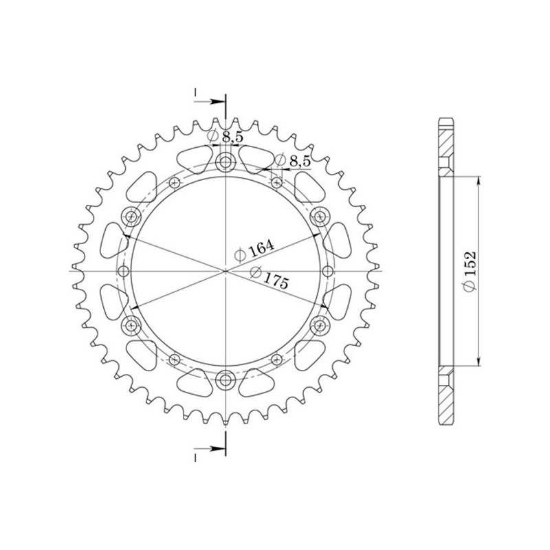 SGR COURONNE S AL P520-D44 YAMAHA TT R 250 99-07