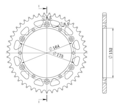 SGR CORONA S AL P520-D44 YAMAHA TT R 250 99-07