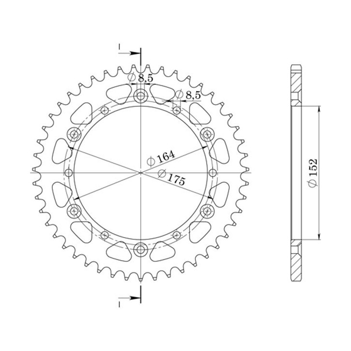 SGR CORONA S AL P520-D44 PARA YAMAHA TT R 250 99-07