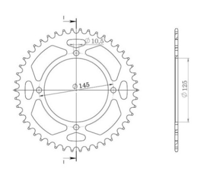 SGR COURONNE S AL P520-D45 YAMAHA XT E 600 90-03