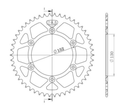 SGR CORONA S AL P520-D46 APRILIA SXV 450 06-13