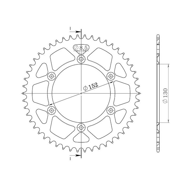 SGR CORONA S AL P520-D46 PARA APRILIA SXV 450 06-13