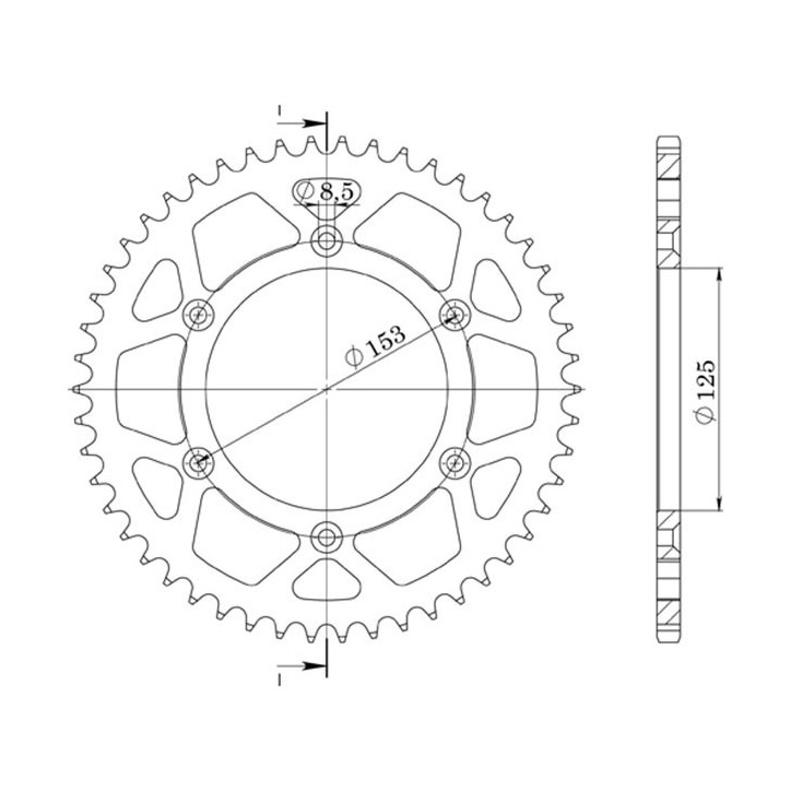 SGR CROWN S AL P520-D47 FOR HONDA CRF F 150 06/13