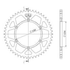 SGR CORONA S AL P520-D47 KAWASAKI KDX 200 95-06