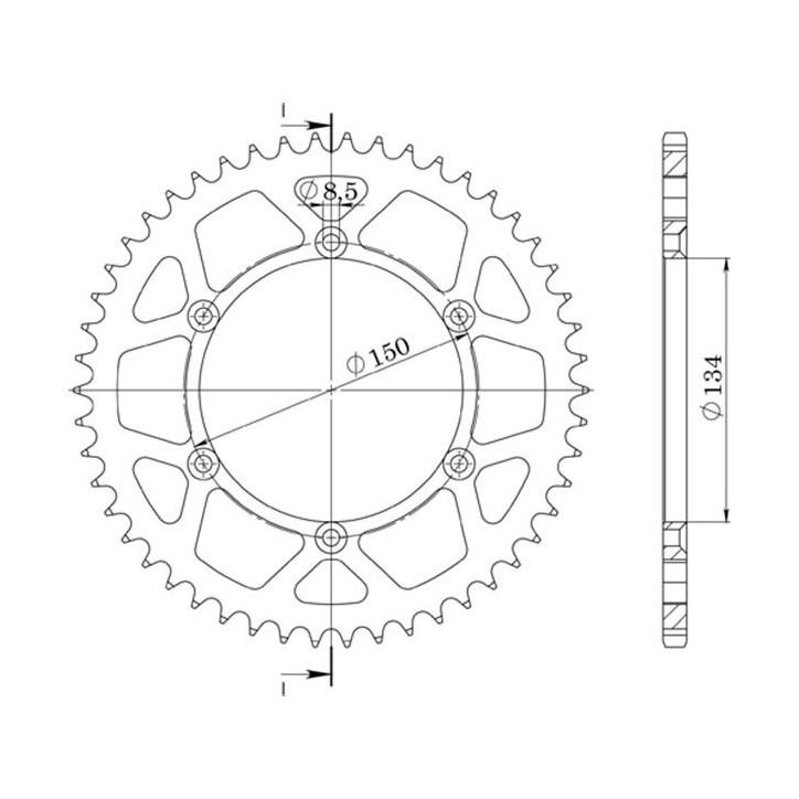 SGR CORONA S AL P520-D47 PARA KAWASAKI KDX 200 95-06