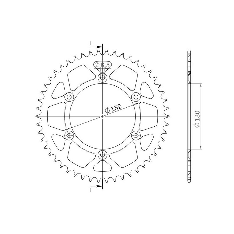 SGR CORONA S AL P520-D48 APRILIA RXV 450 06-08