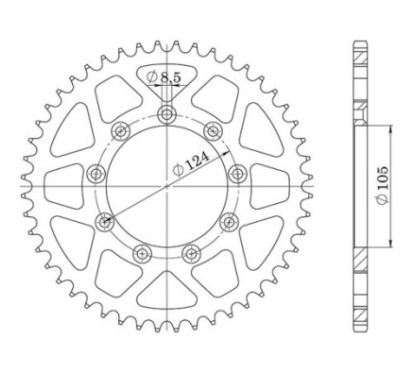 SGR CORONA S AL P520-D51 TM ENDURO 2T 125 06 09