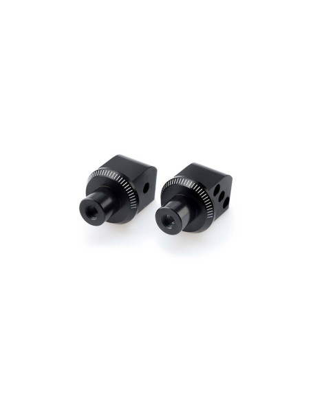 Adaptateurs de repose-pieds passager fixes Puig pour Kawasaki Ninja 400 18-24 noir