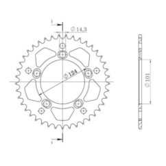 SGR CORONA S AL P525-D38 KTM DUKE 950 2004