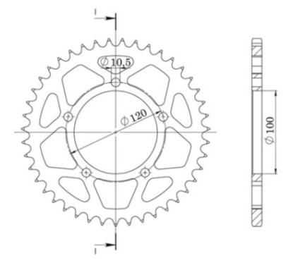 SGR COURONNE S AL P525-D40 APRILIA DORSODURO ABS 1200 11 16