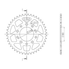 SGR CORONA S AL P525-D40 HONDA CB F2 SEVEN FIFTY 750 93-03