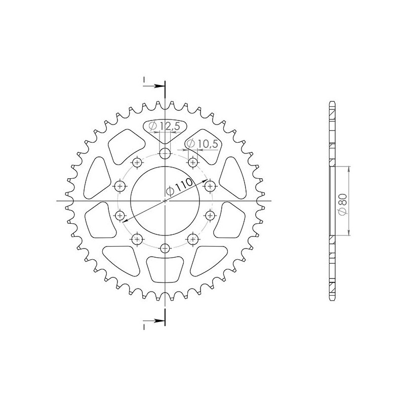 SGR COURONNE S AL P525-D40 HONDA CB NIGHTHAWK 750 93-03