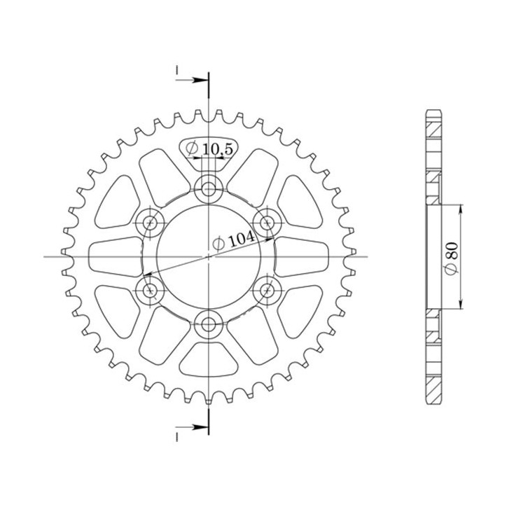 SGR COURONNE S AL P525-D41 POUR KAWASAKI NINJA SX 1000 20/24